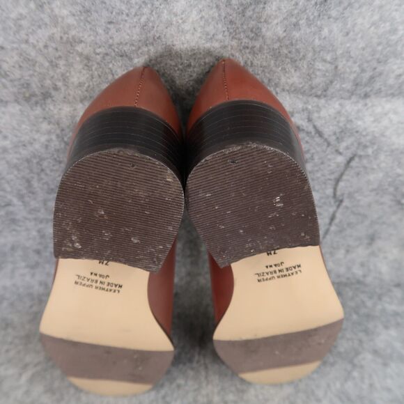 Seychelles Shoes Womens 7 Loafer Pump Classic Fashion Career Leather Brown Joana - Picture 12 of 14